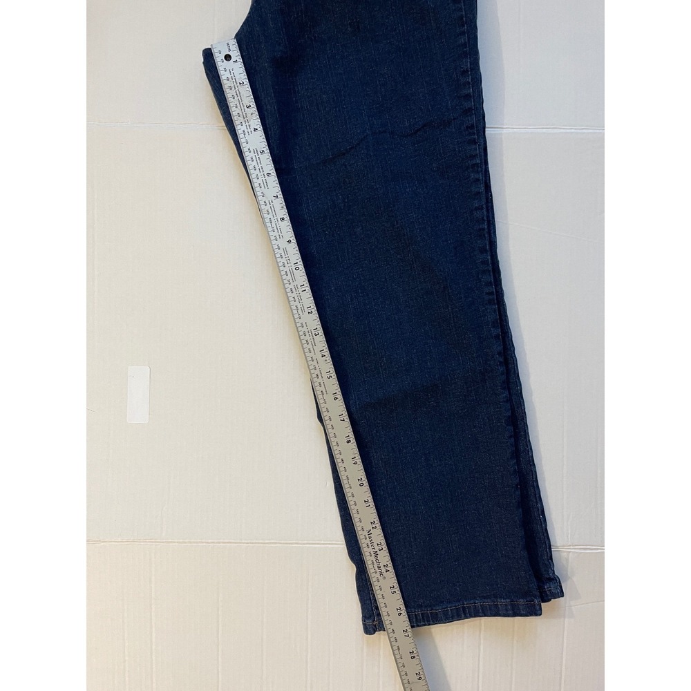 Charter Club Jeans Women 34 Blue Straight Leg Mid Rise Classic Denim Stretch - Picture 9 of 13